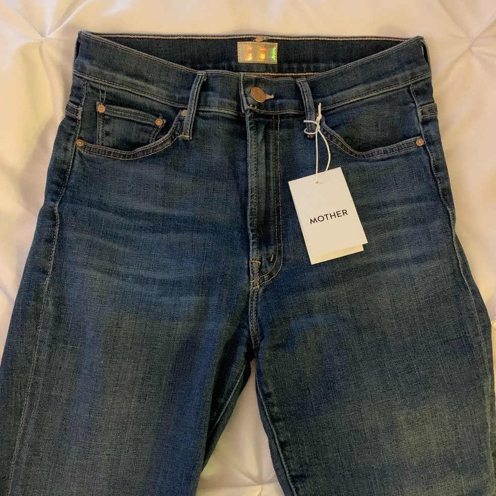 MOTHER Denim The Insider Crop Step Fray in Girl Crush!!